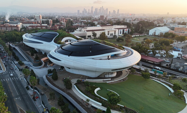 Source-feed image associated with Fans wait hours to try to buy Lucas Museum tickets. Was the force with you in the queue?