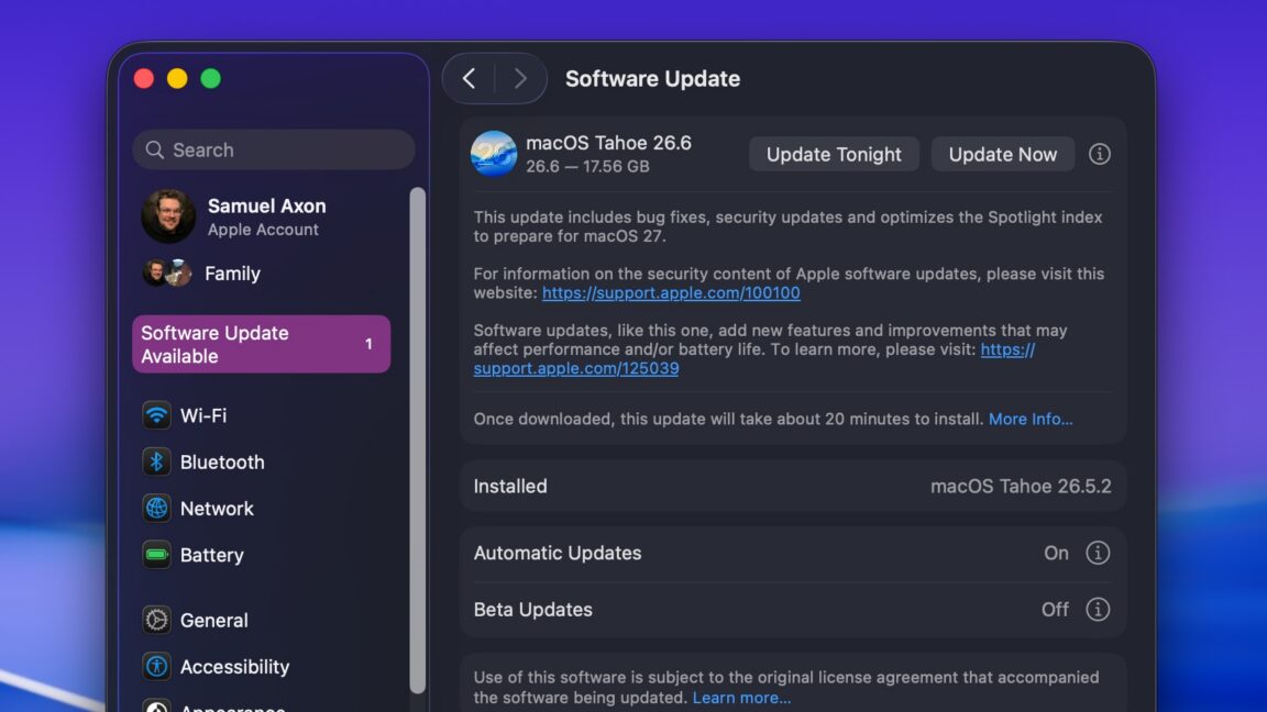 Source-feed image associated with iOS and macOS 26.6 arrive today, paving the way for iOS and macOS 27