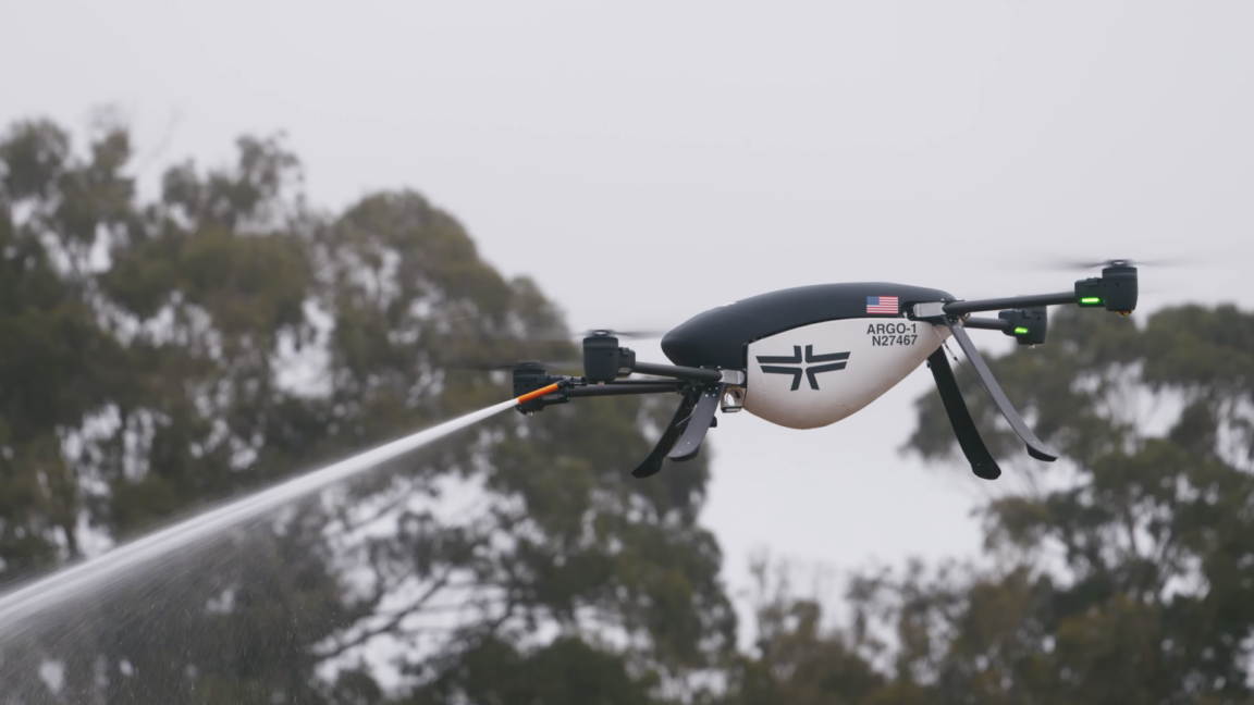 Source-feed image associated with Firefighting drones in the works as wildfires plague US nearly year-round