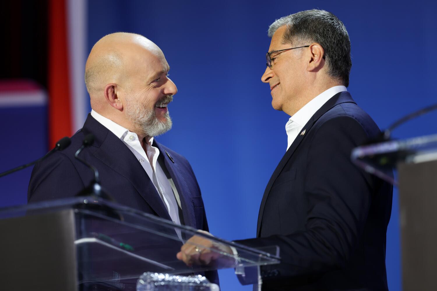Source-feed image associated with Commentary: From here to November: Our columnists size up the California governor's race