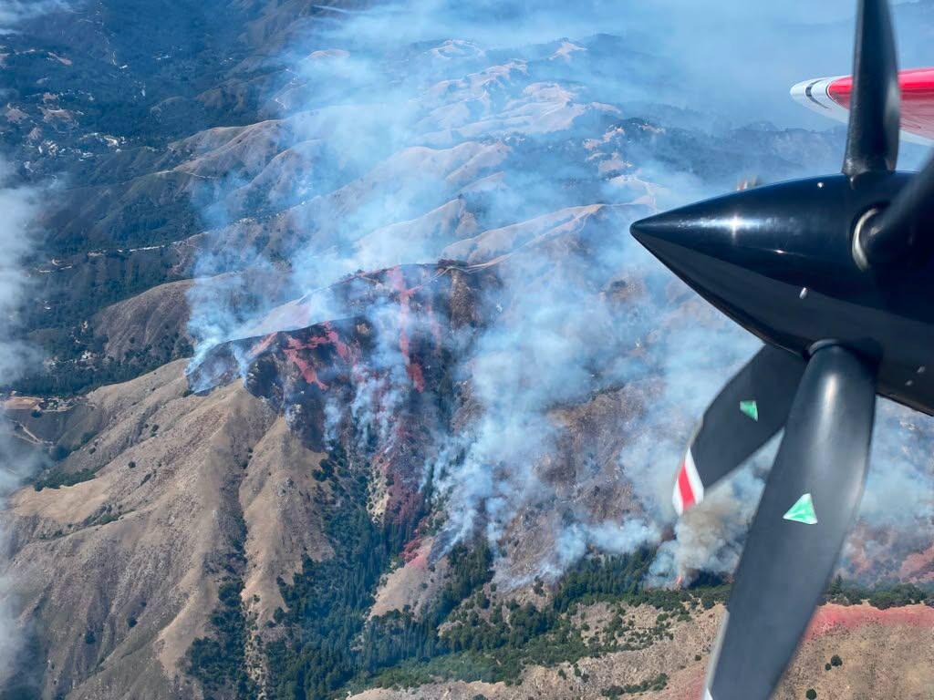 Source-feed image associated with State parks around Big Sur closed as Timber fire grows to 2,000 acres