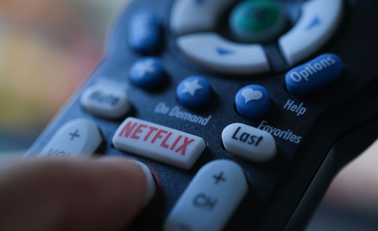 Source-feed image associated with Netflix is growing but its stock price is shrinking, as the specter of M&A spooks investors