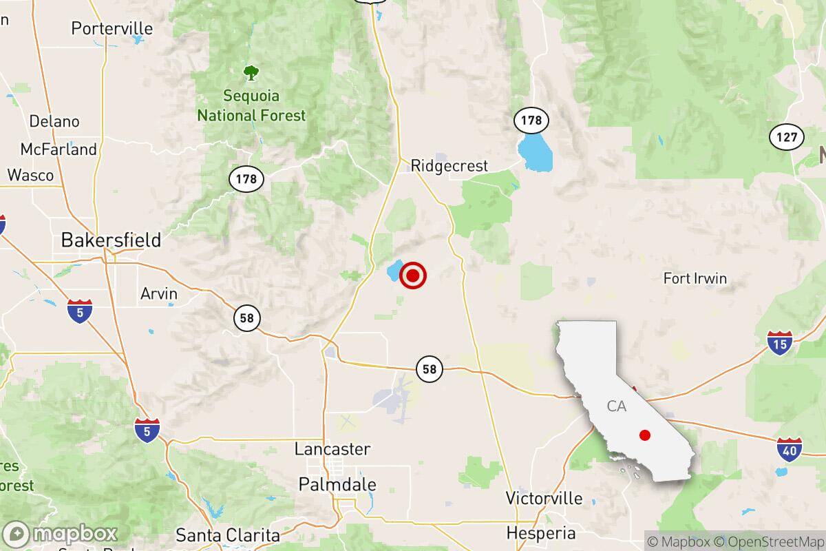 Source-feed image associated with Earthquakes north of L.A. appear to be on or close to San Andreas, Garlock faults