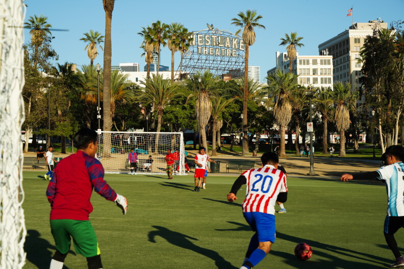 Source-feed image associated with MacArthur Park nurtured generations of soccer players. Now its fields are about the World Cup