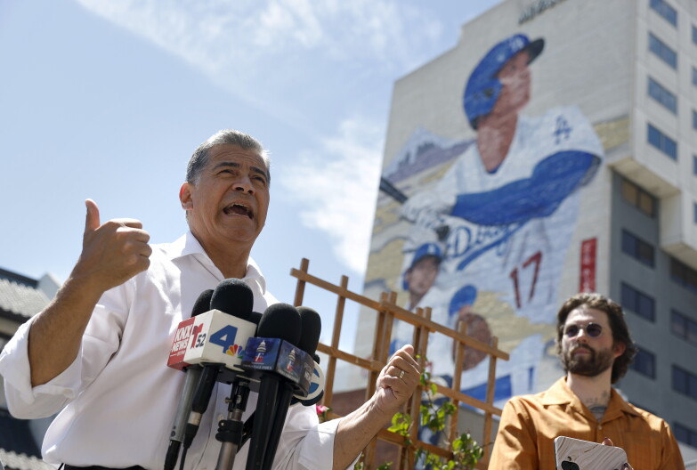Source-feed image associated with Becerra, running for governor of California, faces a health insurance problem