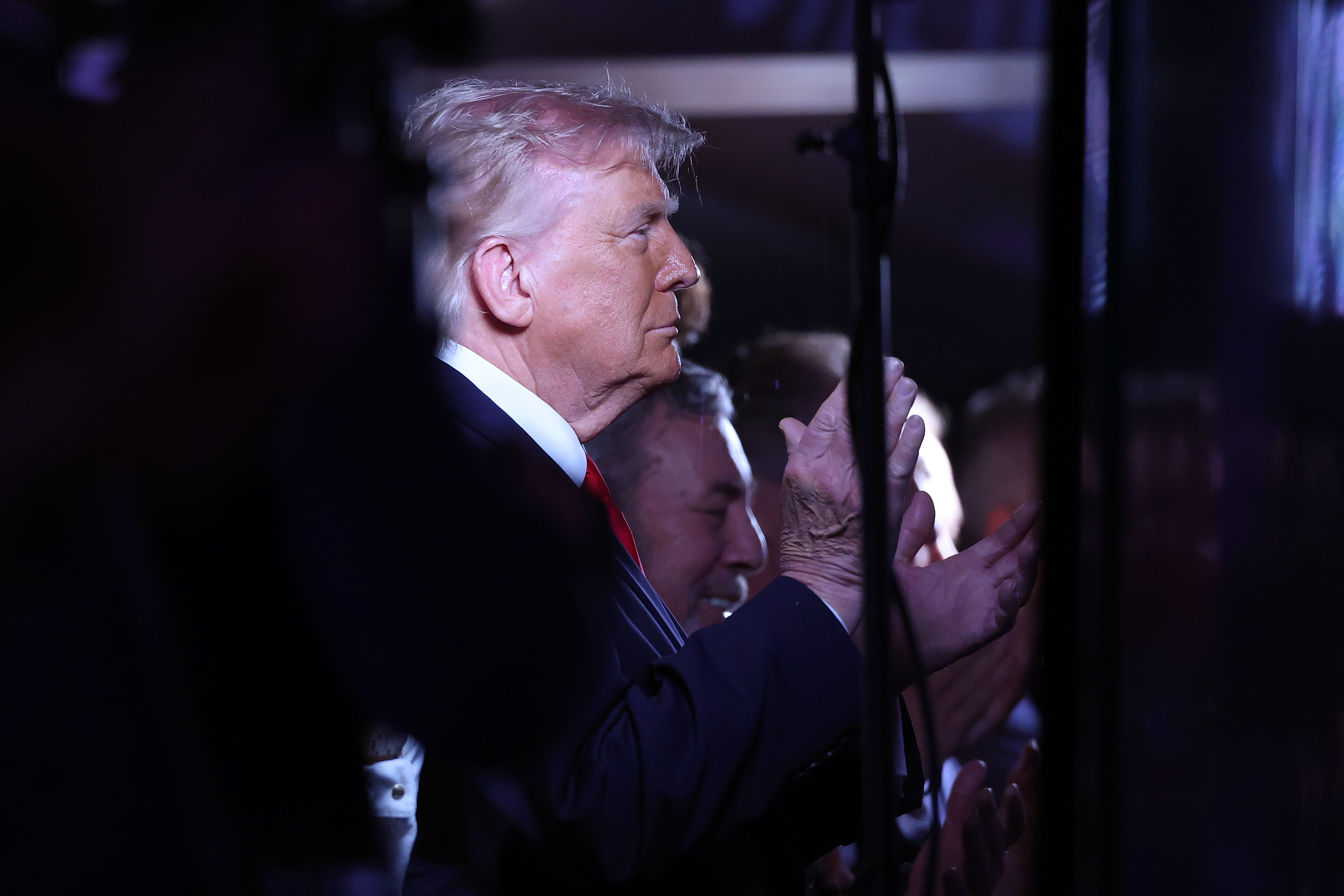 Source-feed image associated with Donald Trump Booed at NBA Finals in New York City