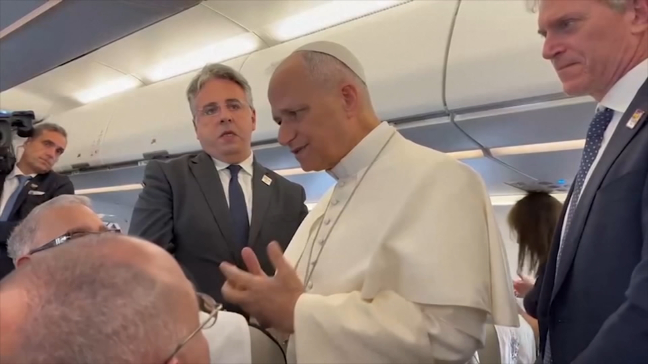 Source-feed image associated with Pope acknowledges stiff competition with Bad Bunny this weekend in Spain