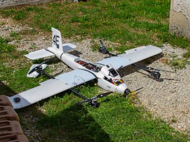 Source-feed image associated with Ukrainians embed with US forces during drills to teach the latest in drone warfare