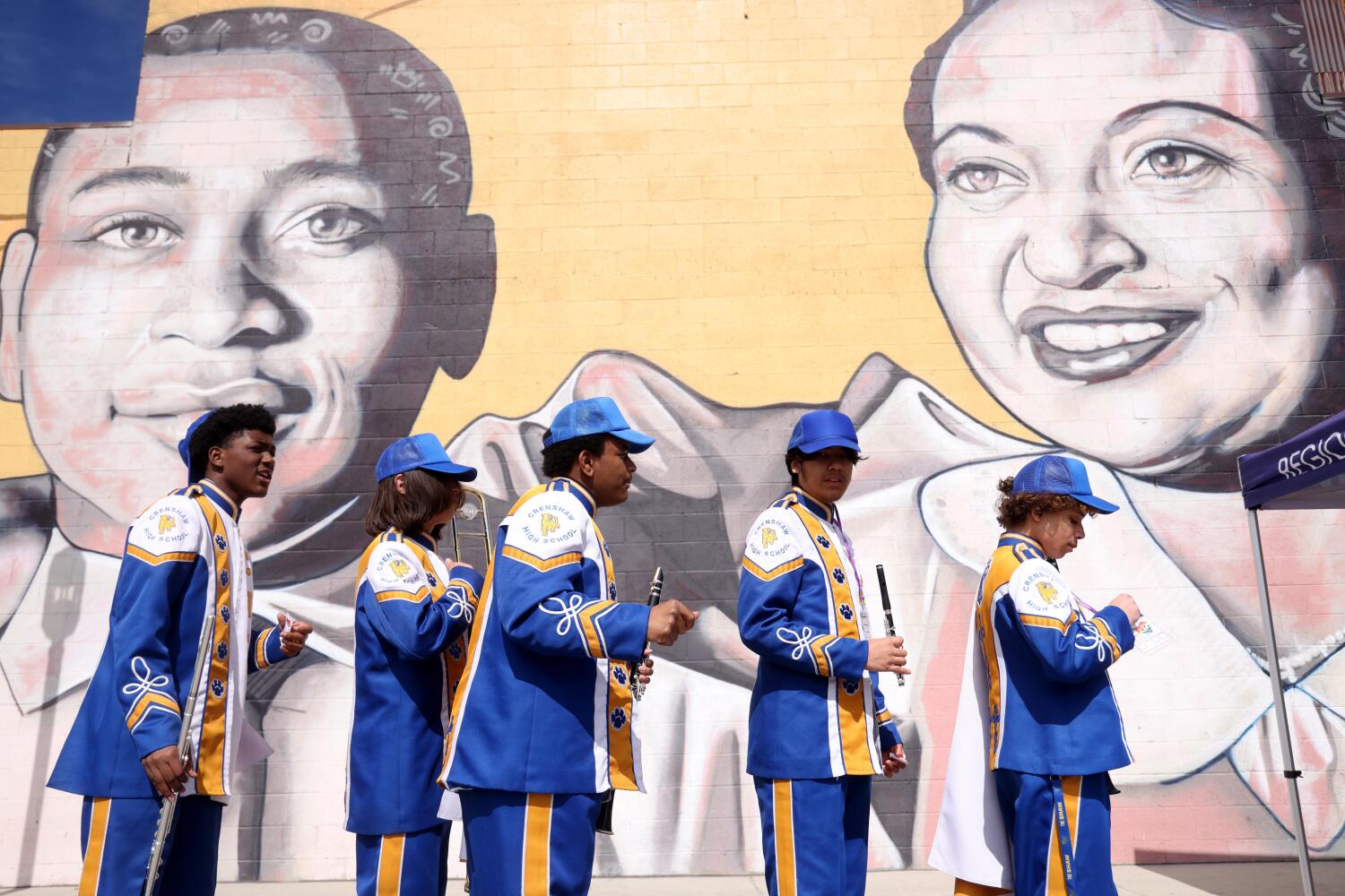 Source-feed image associated with Destination Crenshaw was supposed to celebrate South L.A.'s Black community, but some say it's become an eyesore