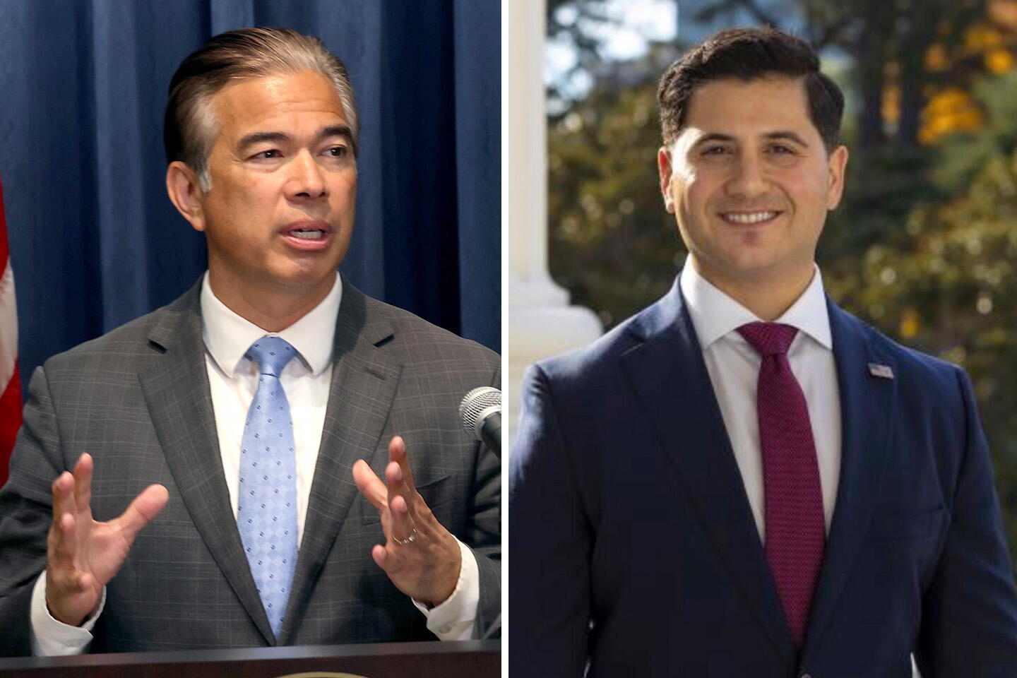 Source-feed image associated with Two of California's top law enforcement leaders trade barbs over state election integrity