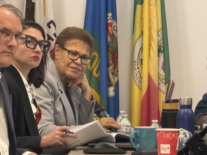 Source-feed image associated with LA Mayor Bass has skipped more than half of LAHSA board meetings