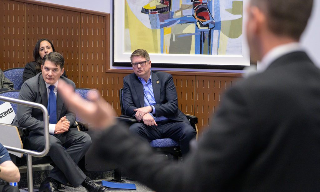 Image from linked report: WATCH LIVE: Rep. Begich faces challenger Hill in a debate for Alaska's at-large House seat