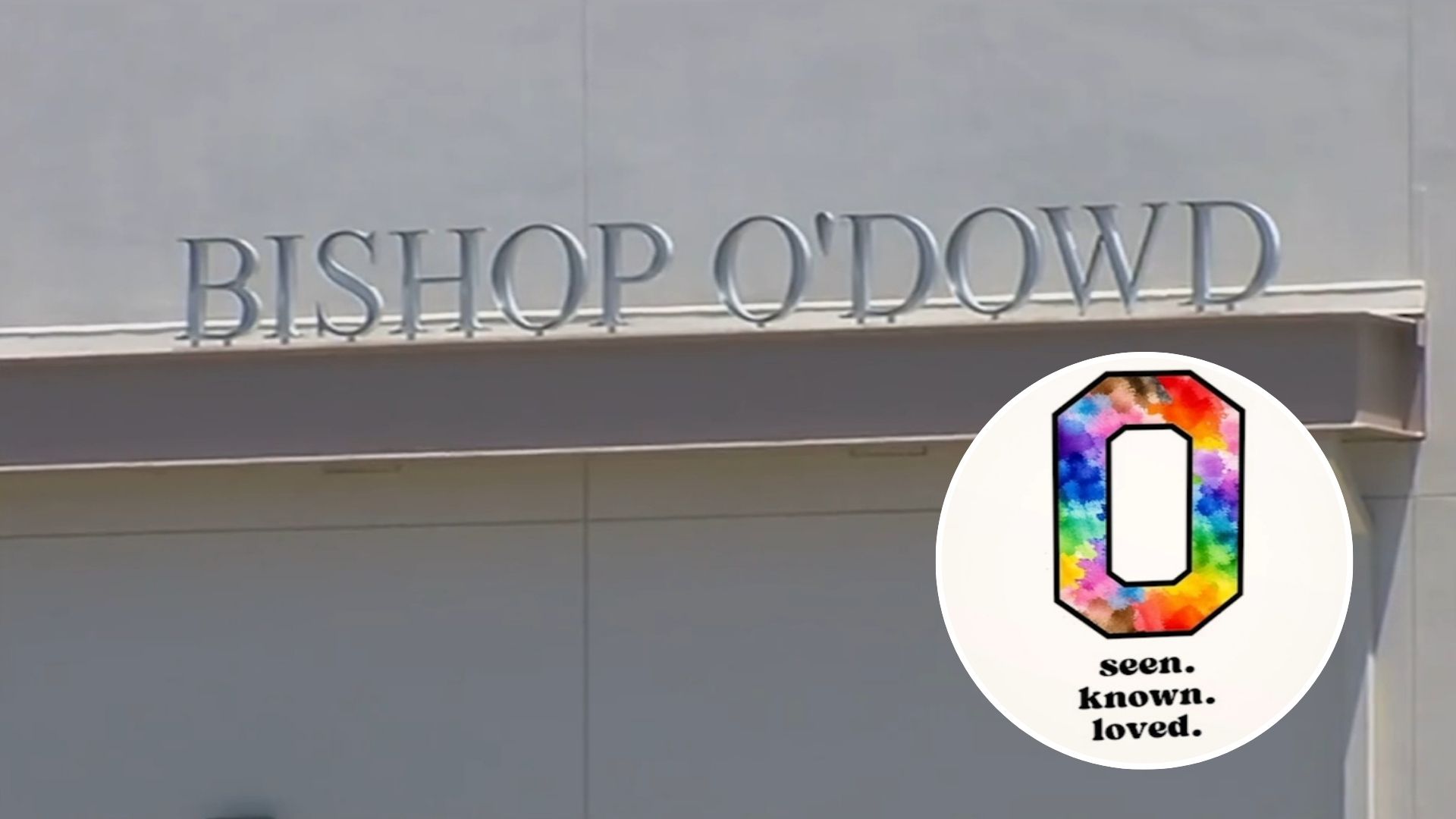 Source-feed image associated with Oakland Catholic school replaces pride flags with new 'inclusive' symbol, sparking mixed reactions