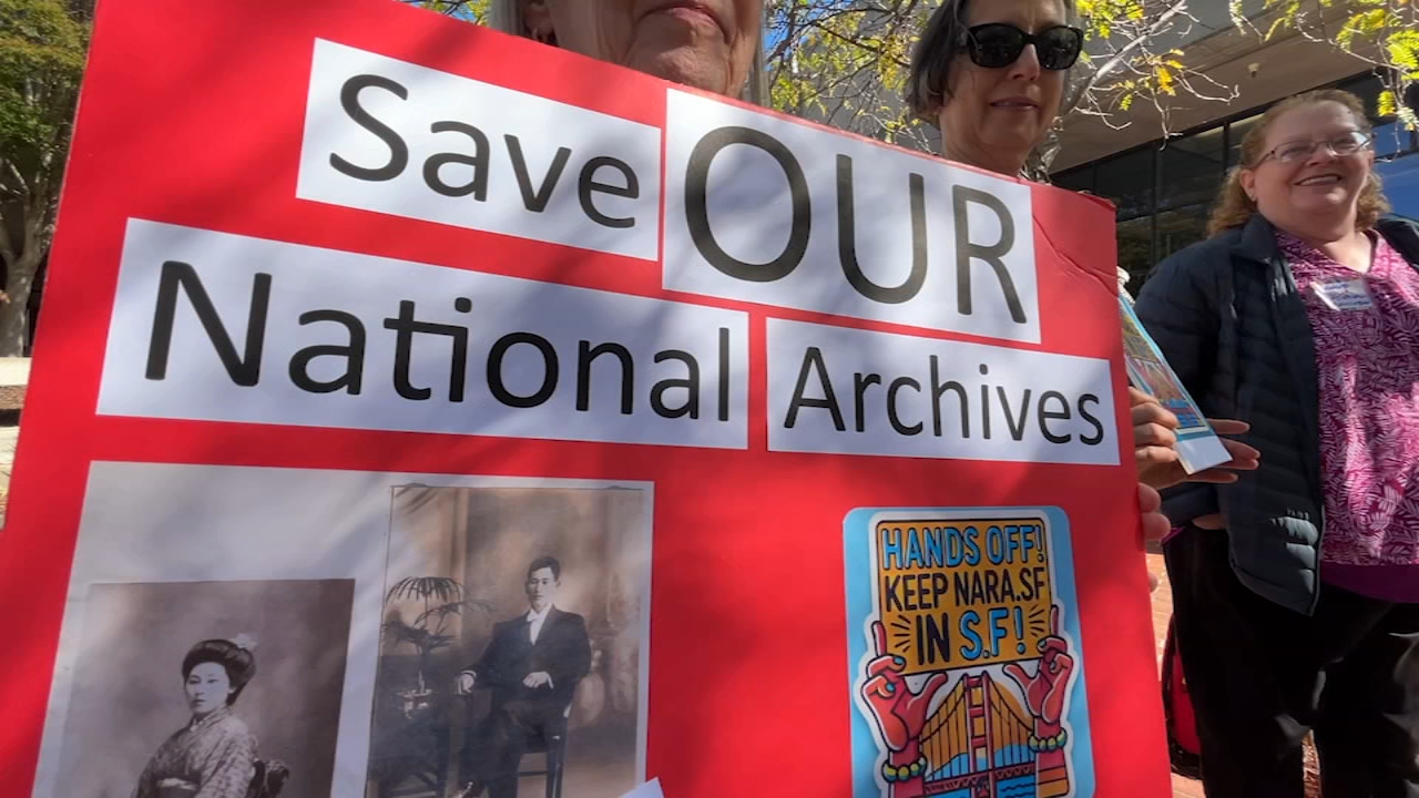Source-feed image associated with Bay Area leaders push back against Trump's plans to close National Archives facility