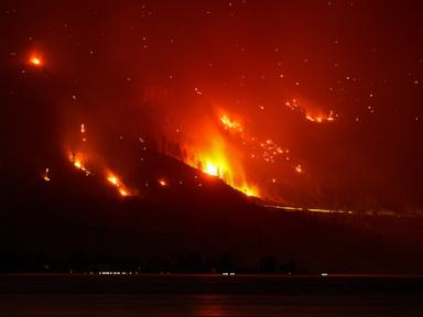 Source-feed image associated with Wildfires burn across western US and Canada as residents are evacuated