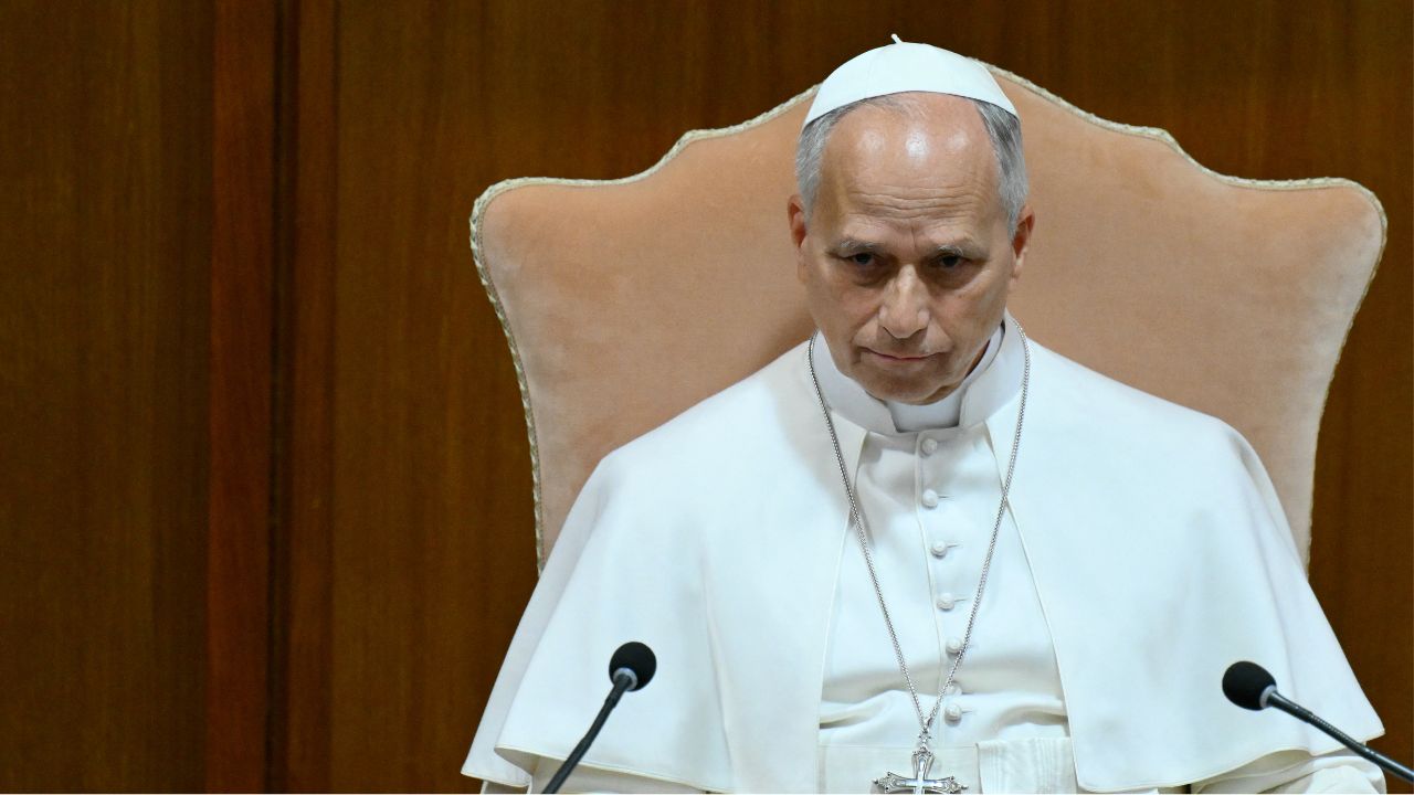 Source-feed image associated with Pope Leo XIV makes historic apology for Vatican's role in legitimizing slavery
