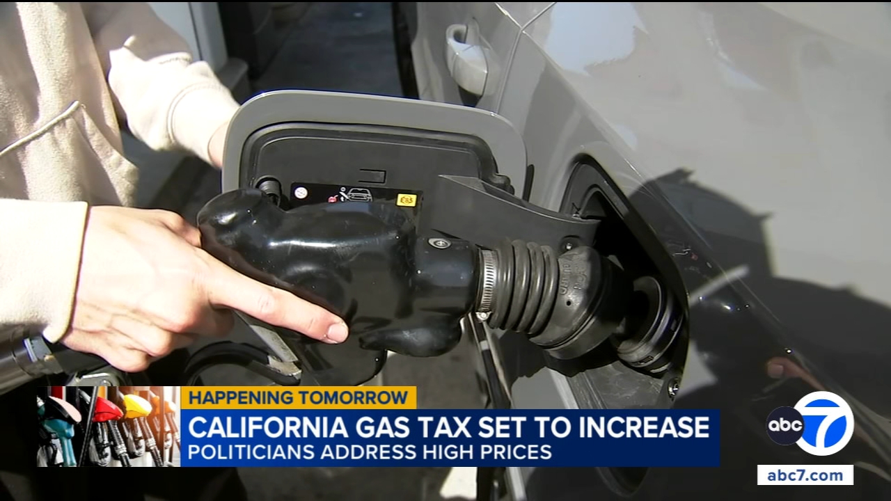 Source-feed image associated with California gas tax set to increase Wednesday as travelers gear up for July Fourth weekend