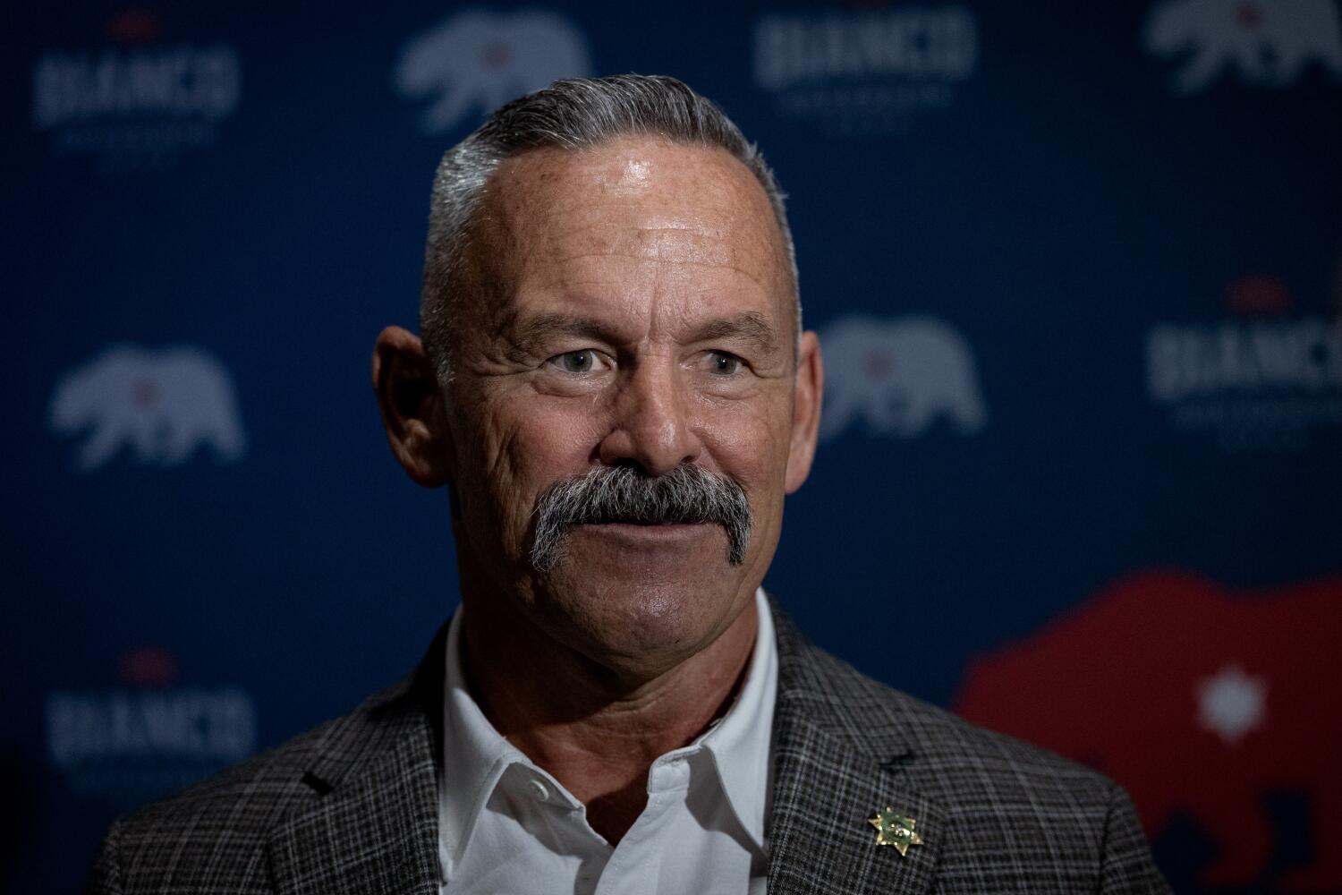 Source-feed image associated with Chabria: Sheriff Chad Bianco can't catch a break. That's a good thing