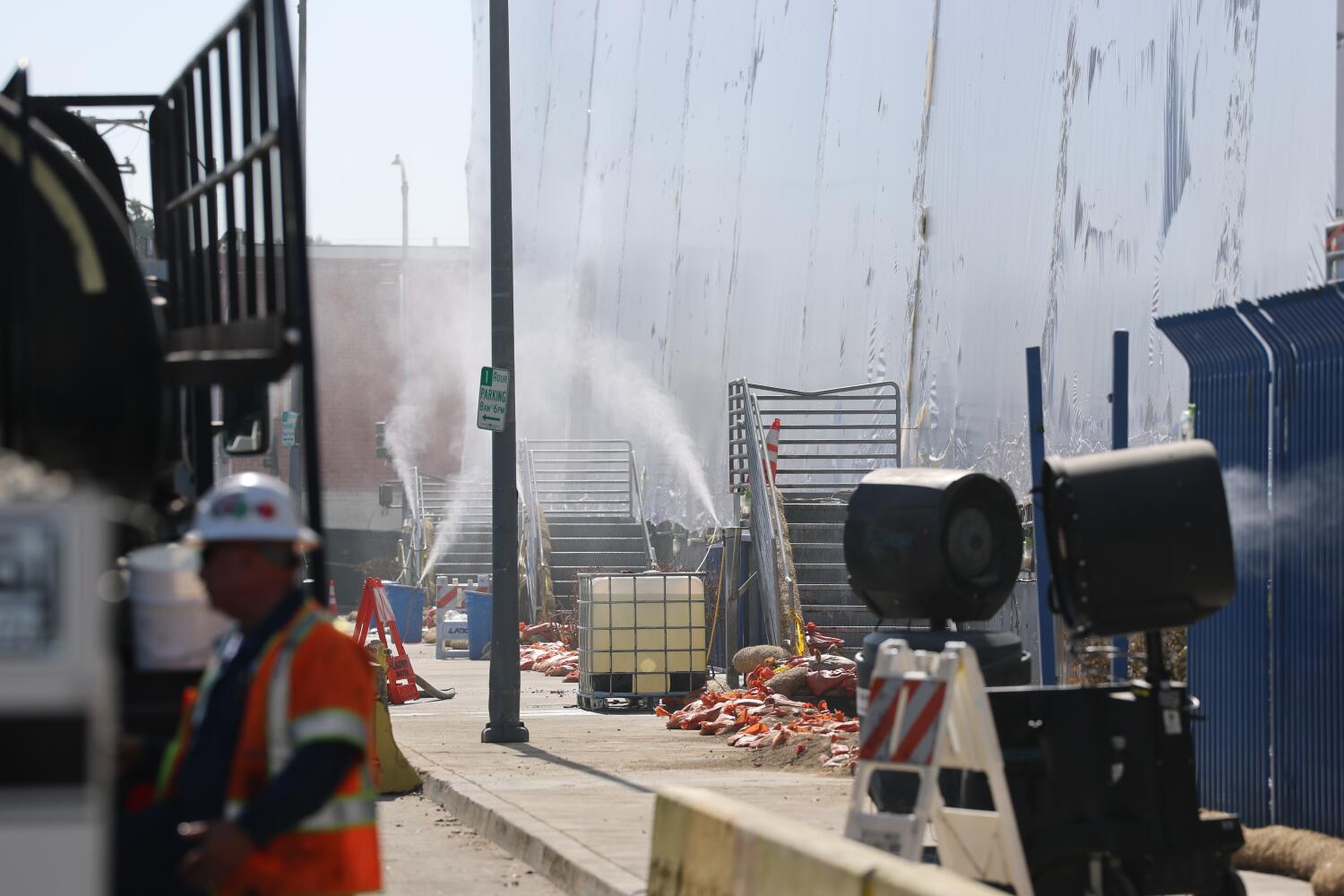 Source-feed image associated with Lineage fined for flies, smell and 'unsanitary' conditions after Boyle Heights warehouse fire