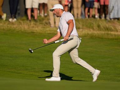 Source-feed image associated with Wyndham Clark avoids record collapse and holds on to win the US Open