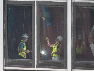 Source-feed image associated with Some evacuation orders and street closures remain as work continues on a NYC high-rise that buckled