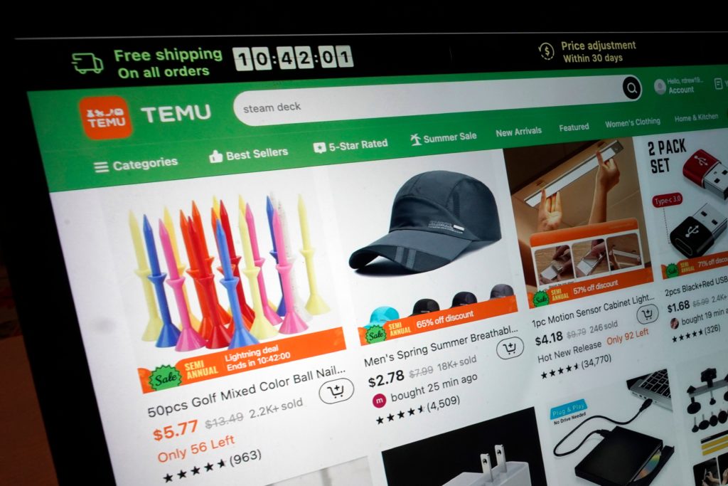 Source-feed image associated with Chinese online retailer Temu fined $232 million for unsafe toys and electronics