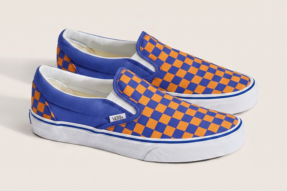 Source-feed image associated with Vans Releases Special-Edition Knicks Slip-Ons for NBA Finals