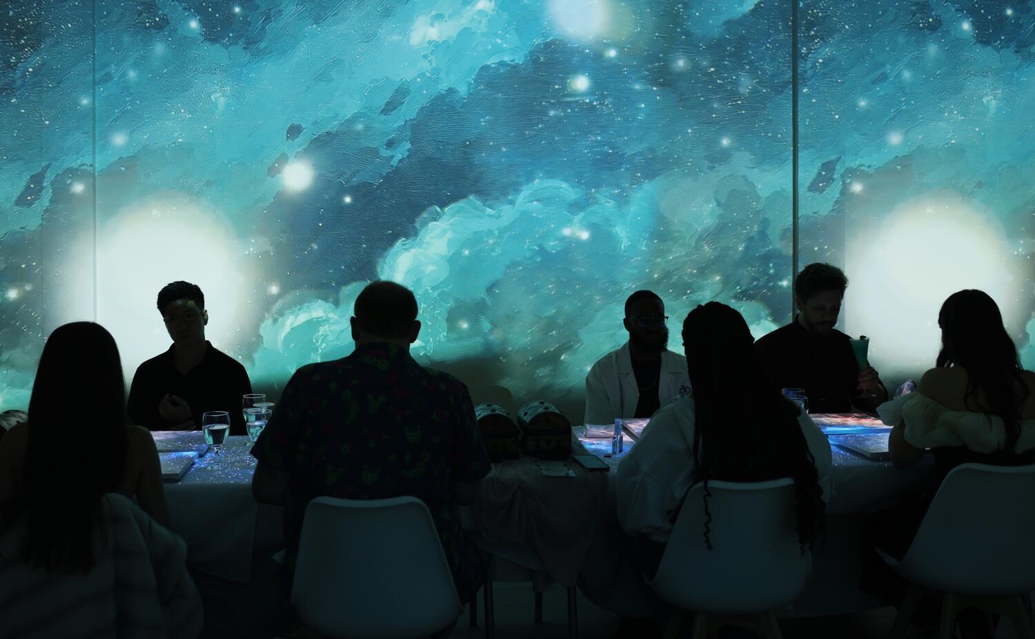 Source-feed image associated with A meal with an animated Mona Lisa? Immersive dining goes high tech — but will L.A. eat it up?