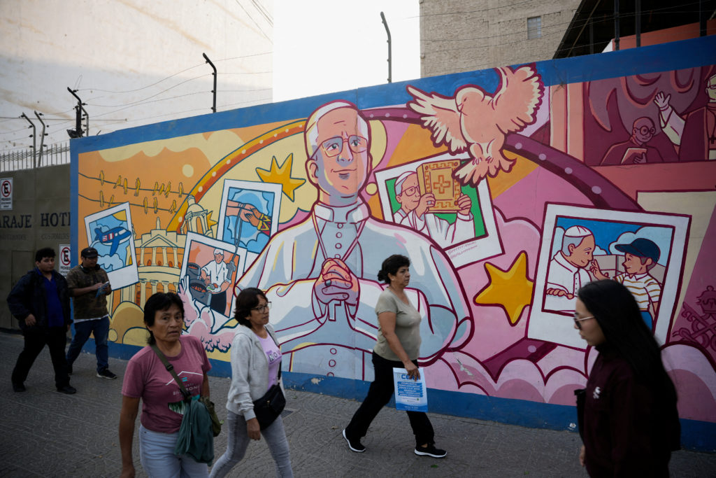 Image from linked report: South Americans pray for Pope Leo's recovery as uncertainty hangs over his visit