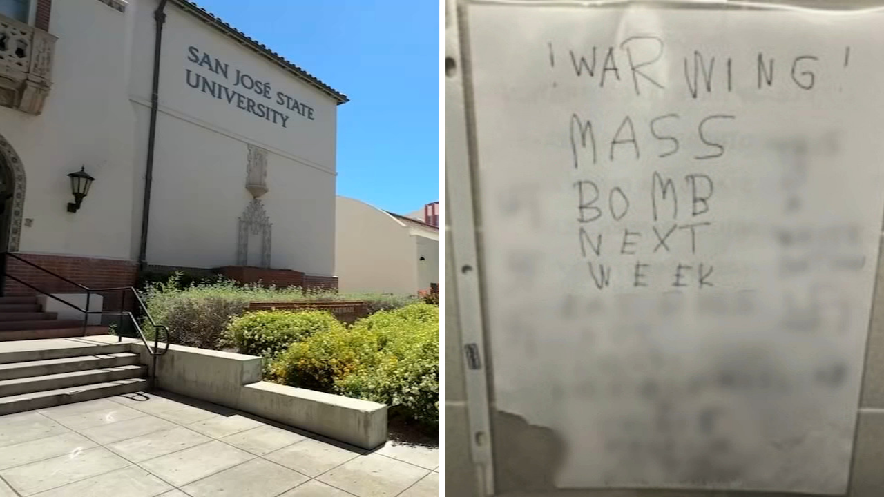 Source-feed image associated with San Jose State graduate student federally charged for racist threat found on campus