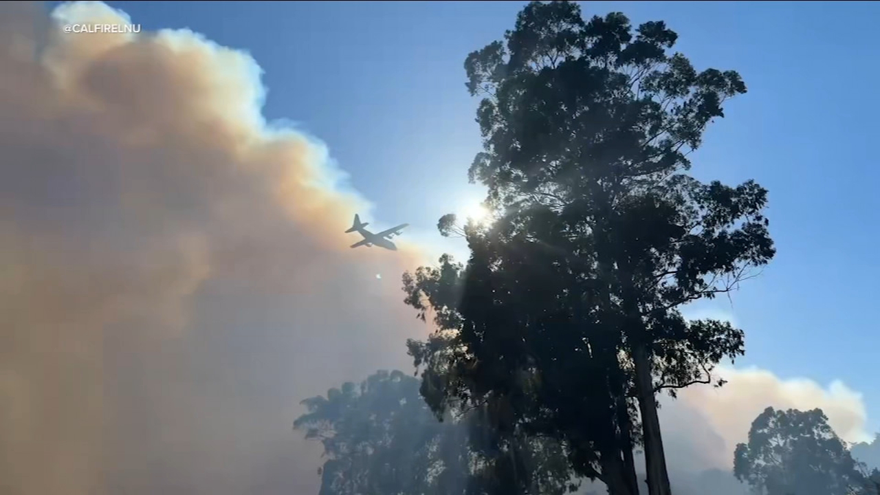 Source-feed image associated with Evacuation orders, warnings lifted for wildfire burning in Sonoma County: CAL FIRE