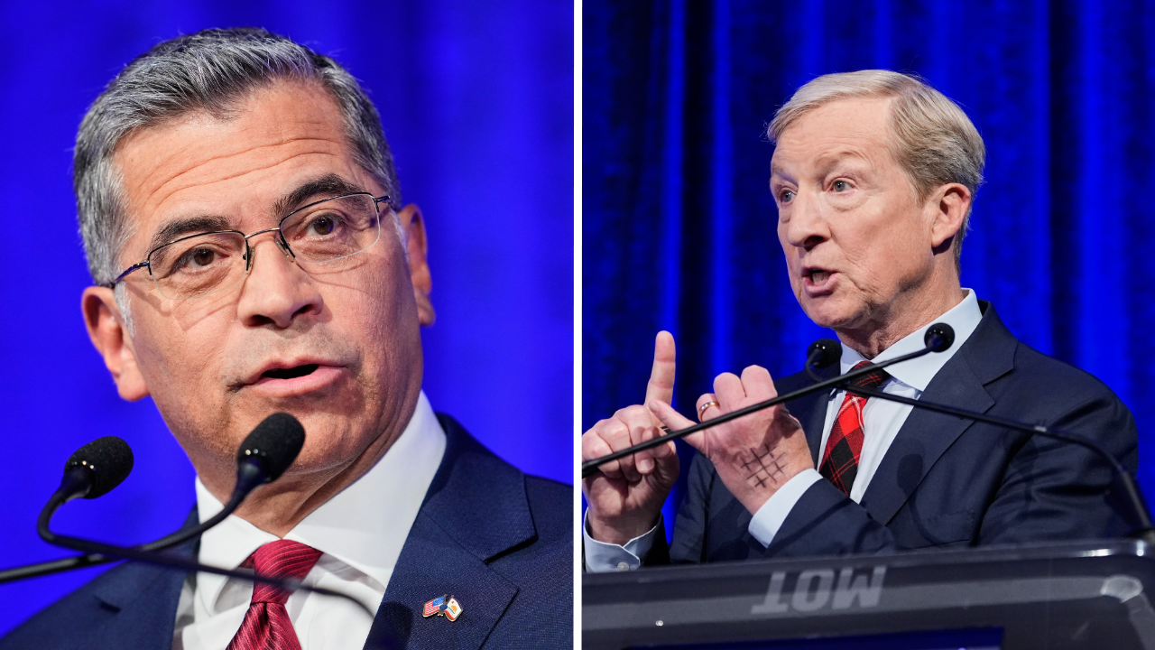 Source-feed image associated with New CA gov poll shows tight race; Democrats Becerra, Steyer could advance