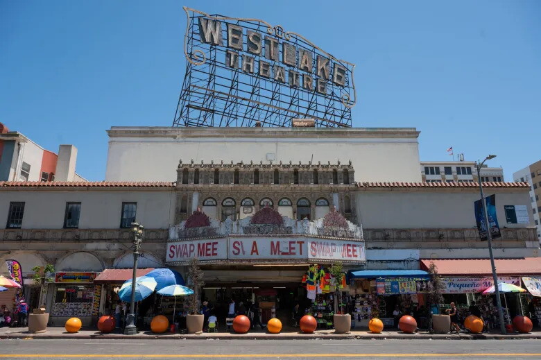 Source-feed image associated with The Westlake Theatre has sat vacant for decades in MacArthur Park. A new plan hopes to revive it