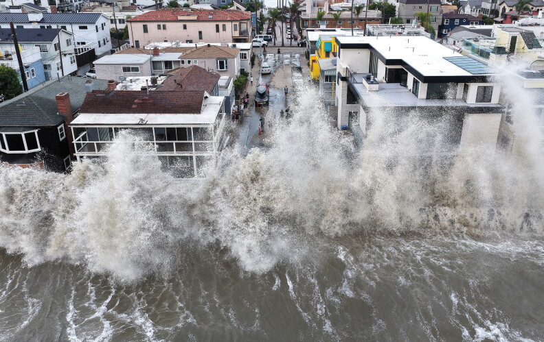 Image from linked report: Hurricanes Polo and Odalys could bring coastal flooding to SoCal starting Sunday