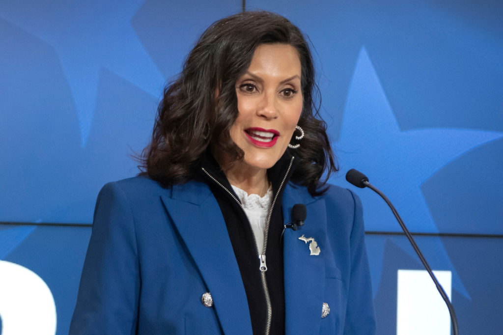 Source-feed image associated with Michigan Gov. Gretchen Whitmer says she won't run for president in 2028
