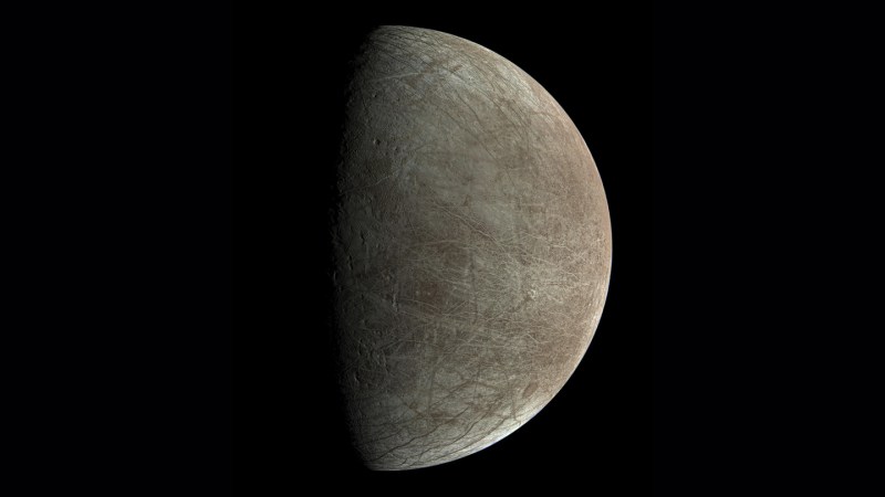 Source-feed image associated with Europa may not vent water into space after all