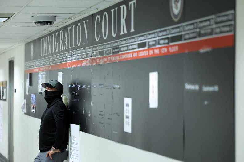 Source-feed image associated with Immigration courts are using a new tactic to speed up deportations