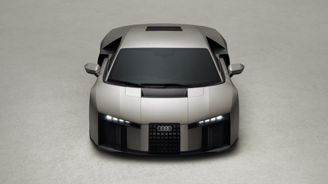 Source-feed image associated with Not the next R8? Audi reveals mid-engined plug-in hybrid V8 Nuvolari.