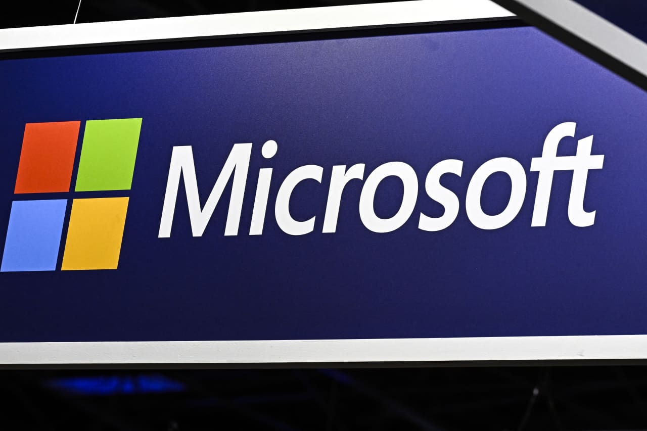 Source-feed image associated with Microsoft’s stock is suffering a historic June rout as investors balk at heavy spending