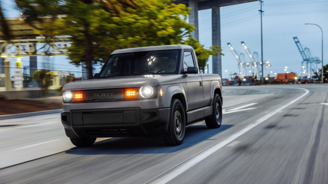 Source-feed image associated with The Slate Truck's price may have leaked, starts at $24,950