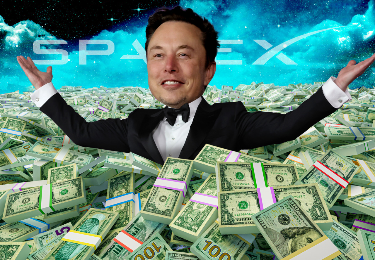 Source-feed image associated with Elon Musk needs the cultish support of everyday investors to pull off the massive SpaceX IPO