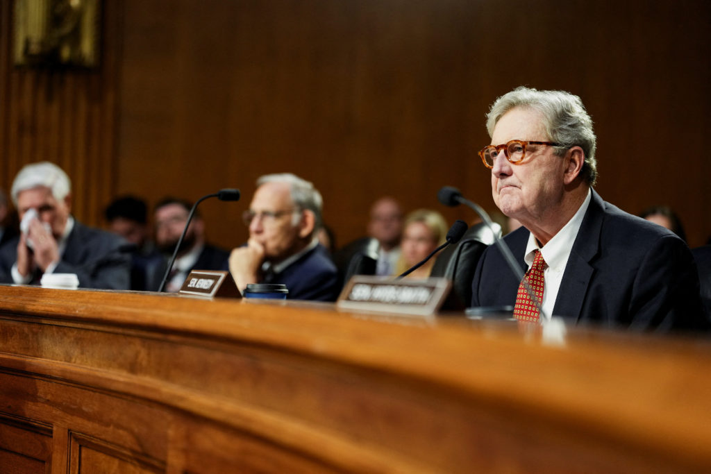 Source-feed image associated with WATCH: Kennedy presses top military officials for 'straight talk' on fallout if U.S. leaves Iran now
