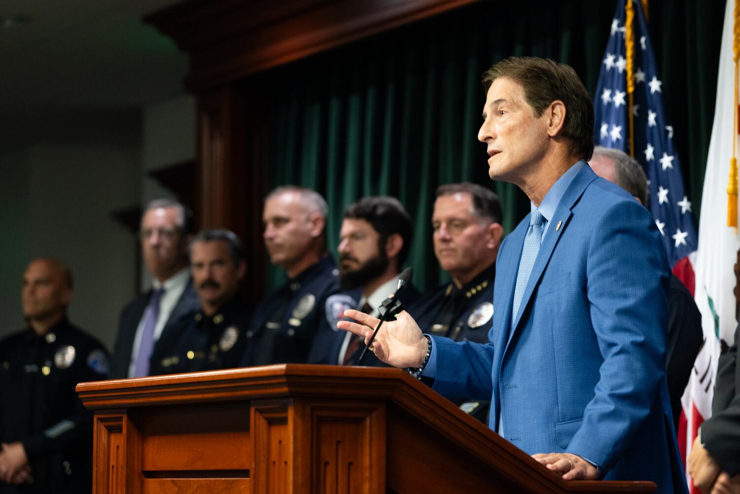 Source-feed image associated with Lawyer for officer charged over recording racism at LAPD slams D.A.'s handling of case