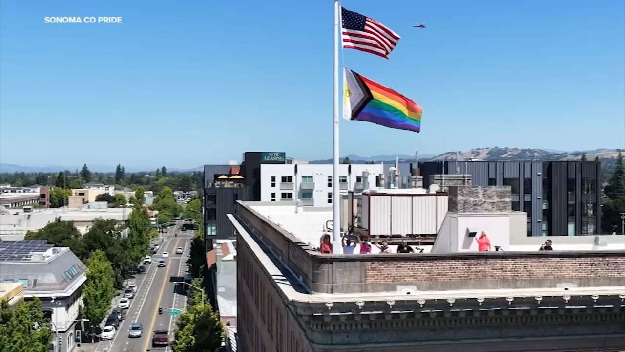 Source-feed image associated with Bay Area kicks off Pride Month with flag raisings as big celebrations planned
