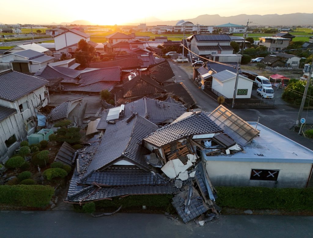 Source-feed image associated with News Wrap: Death toll from Japan earthquake rises to 34