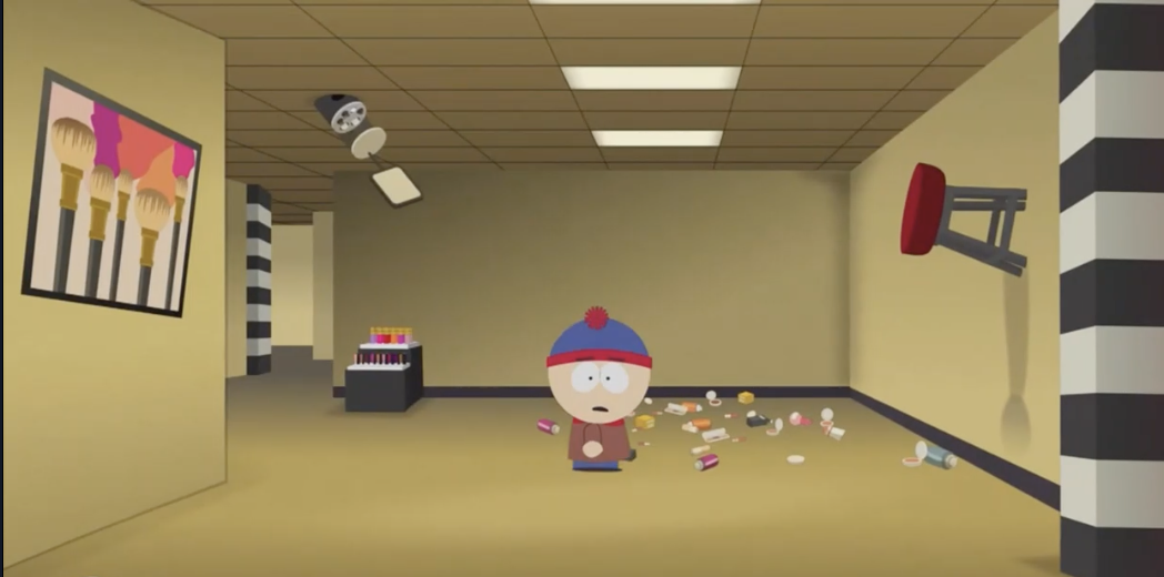 Image from linked report: ‘South Park’: Stan Discovers Sephora’s Backrooms Before Ike Aura Battles a Looksmaxxing Chad