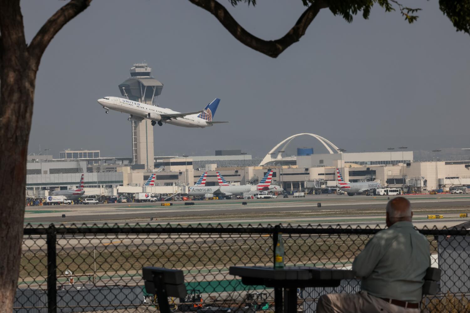 Source-feed image associated with Skydiver reported near LAX, conjuring memories of 'jetpack man'