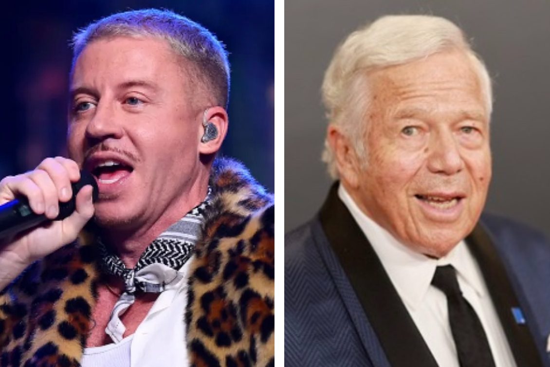 Source-feed image associated with Robert Kraft Defends Banning Macklemore From Ed Sheeran Tour After ‘Free Palestine’ Comments: ‘We Do Not Provide a Platform for Hate Speech’