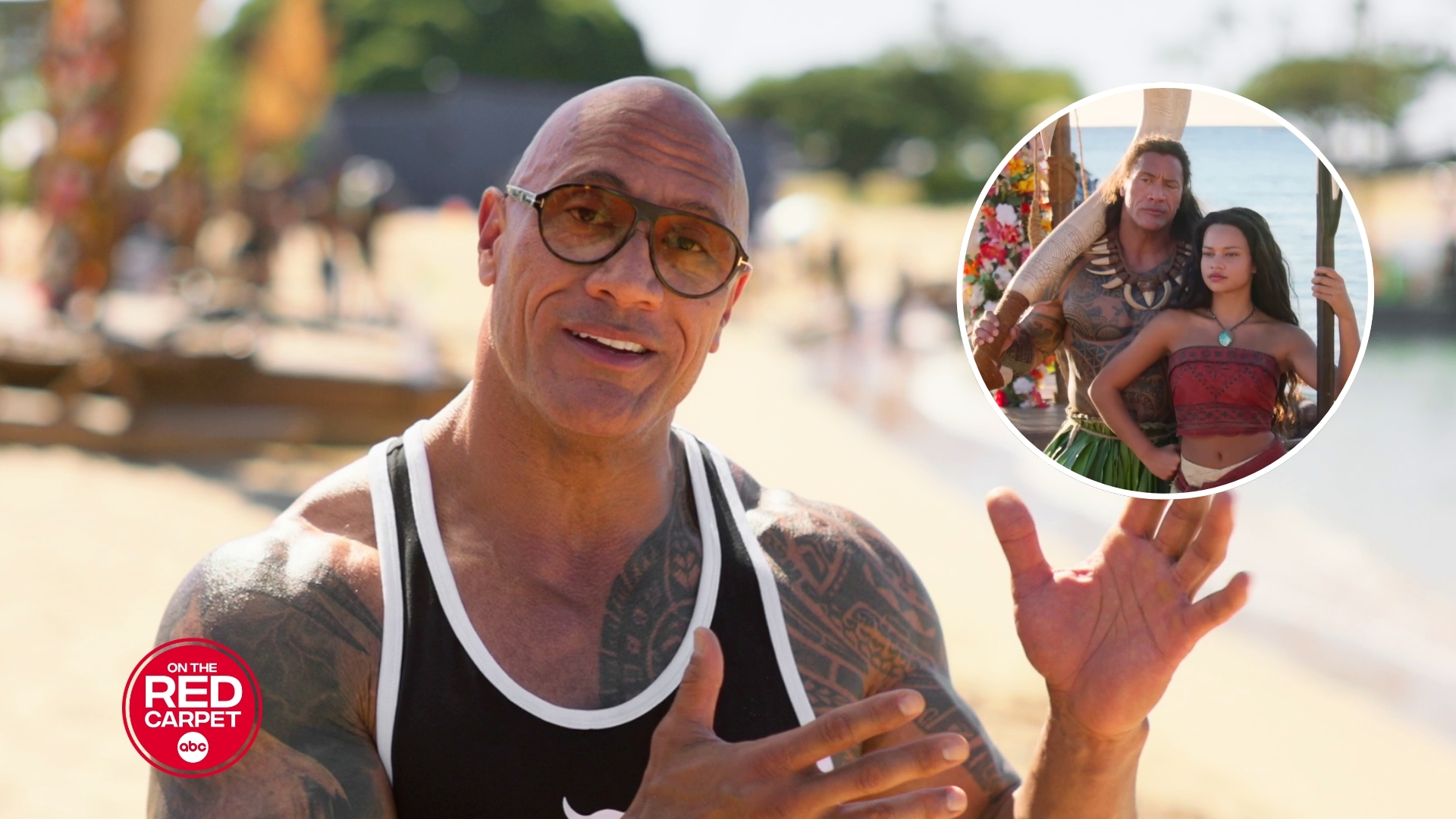 Source-feed image associated with Dwayne Johnson is "protective" of 'Moana' live-action because "the animated film was so good"