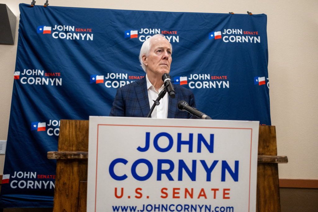 Source-feed image associated with Cornyn went to great lengths to avoid Trump's wrath. The Texas senator lost his seat anyway